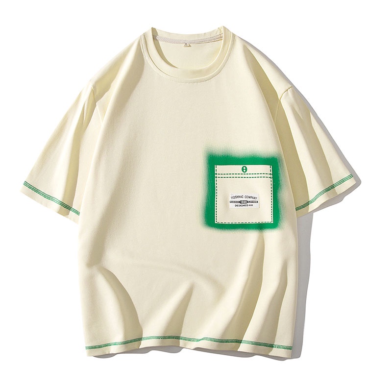 Áo Thun Tay Ngắn Cổ Tròn Dáng Rộng In Họa Tiết Thời Trang Mùa Hè Cho Nam