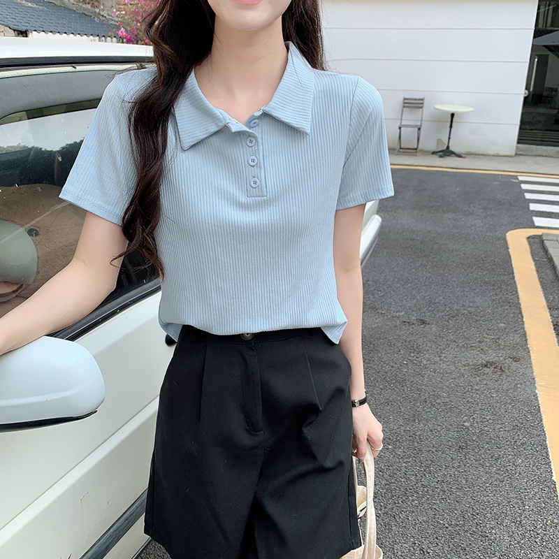 NRVP Áo Thun Tay Ngắn Dáng Ôm In Họa Tiết Độc Đáo Thời Trang Đường Phố Hàn Quốc Cho Nữ