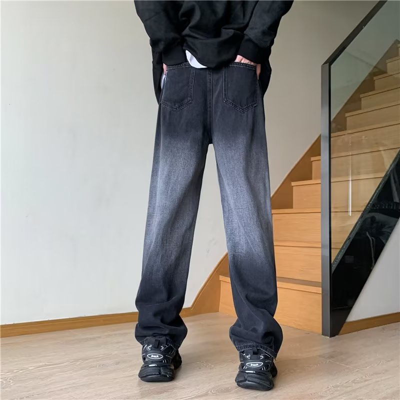 Quần Jeans Nhuộm Màu Lưng Vừa Size S-3XL Thời Trang Cho Nam