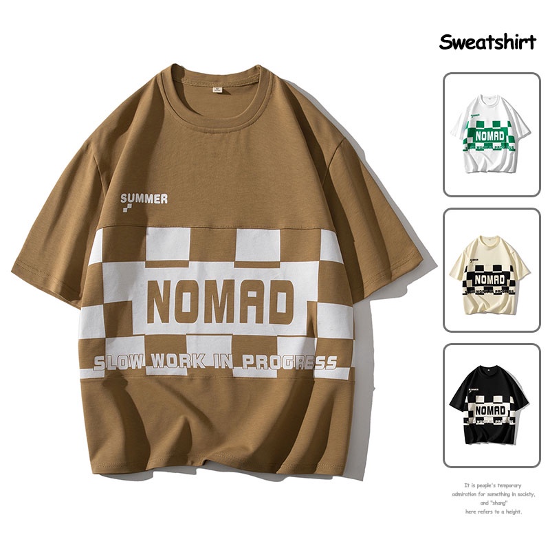 Áo Thun Tay Lỡ Dáng Rộng In Họa Tiết Nhanh Khô Thời Trang Mùa Hè Cho Nam