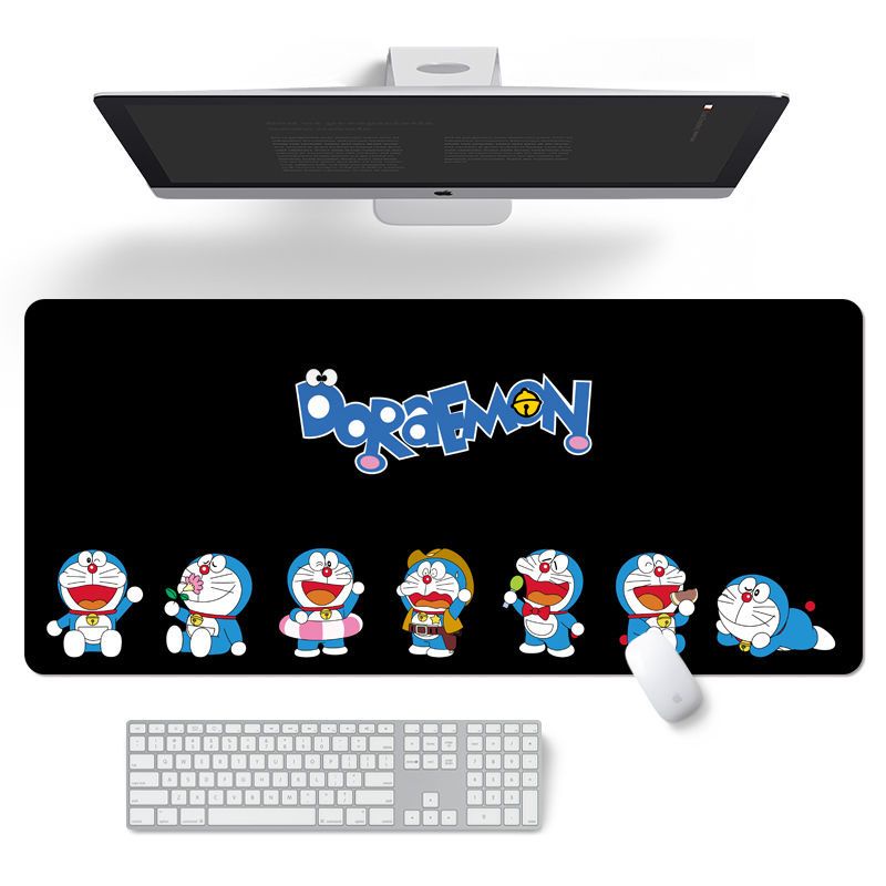 Tấm Lót Chuột Máy Tính Dày Dặn In Hình Doraemon Tinkerbell Dễ Thương