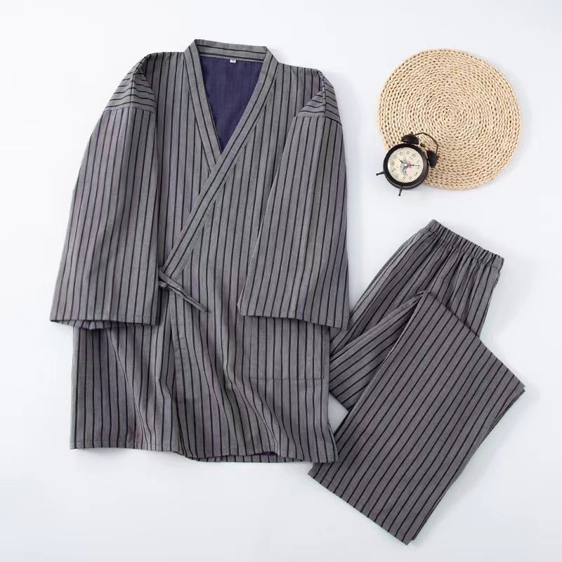 Bộ đồ Kimono nam mặc nhà yukata chụp ảnh phong cách Nhật ◣IVY242◢