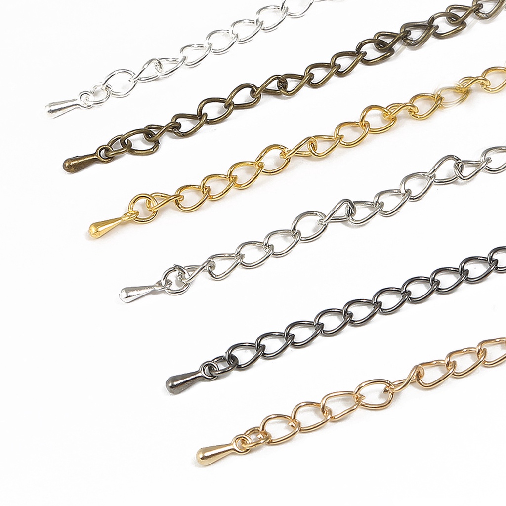 Set 100 Mặt Dây Chuyền Hình Giọt Nước 2X7mm Bằng Hợp Kim Làm Trang Sức Thủ Công diy