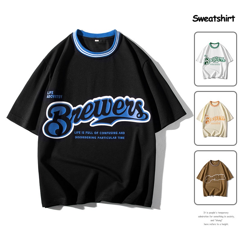 Áo Thun Tay Ngắn Cổ Tròn In Họa Tiết Thời Trang Trẻ Trung Cho Nam