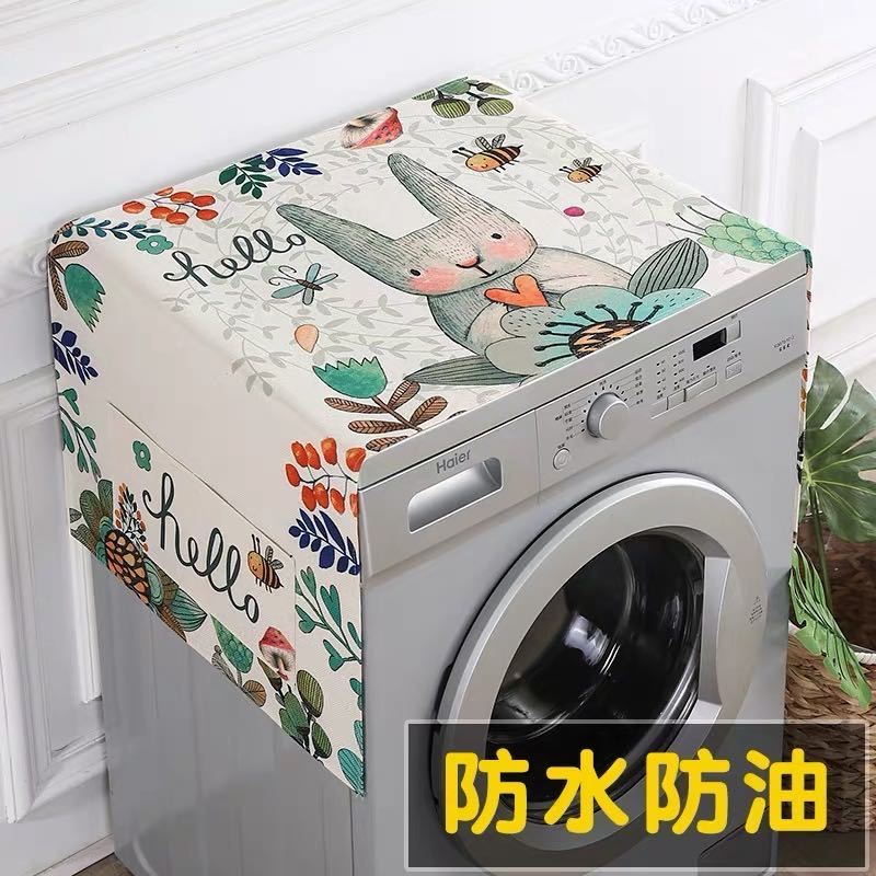 Tấm Phủ Tủ Lạnh / Máy Giặt / Lò Vi Sóng Bằng Vải Cotton Lanh Chống Bụi Ốp