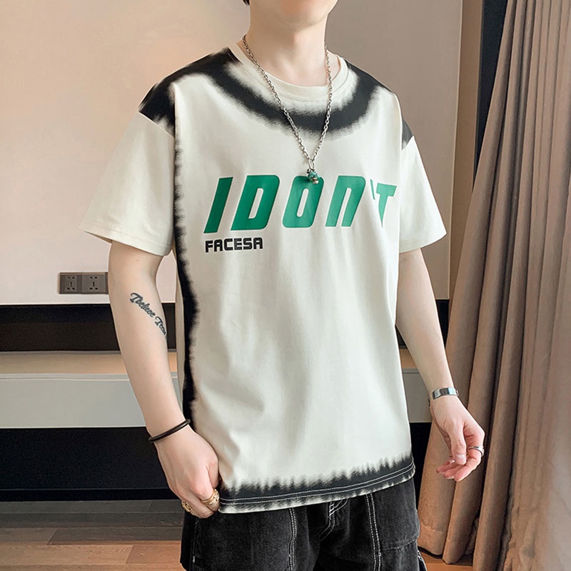 Áo Thun Ngắn Tay Form Rộng In Họa Tiết Thời Trang Dành Cho Nam