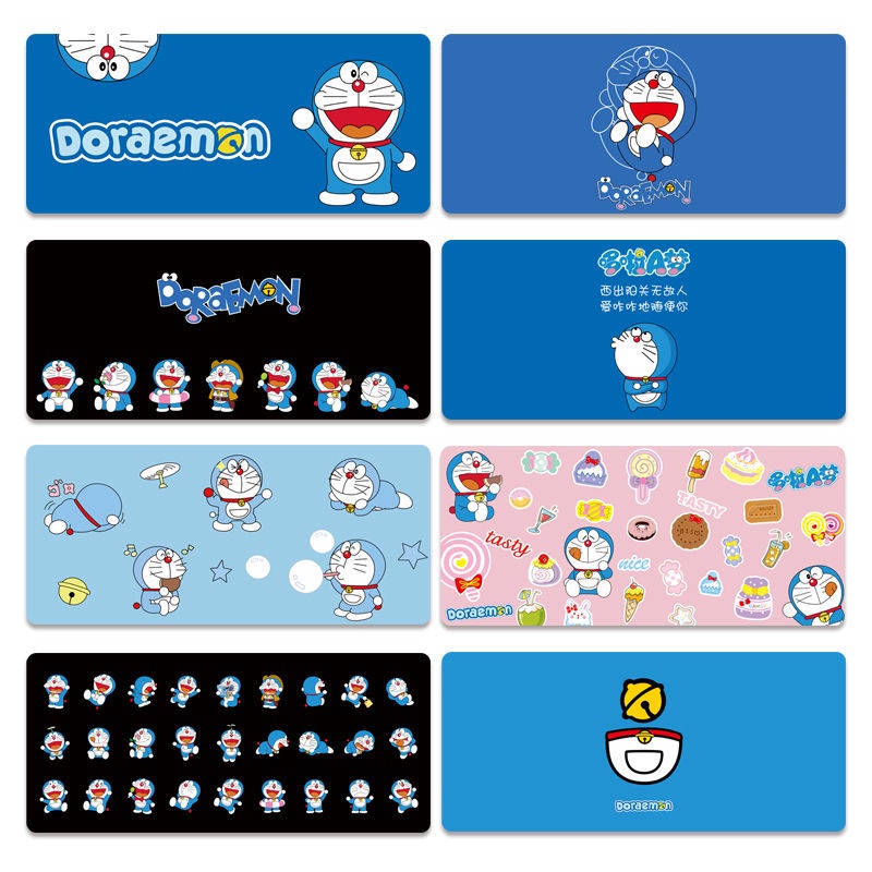 Tấm Lót Chuột Máy Tính Dày Dặn In Hình Doraemon Tinkerbell Dễ Thương