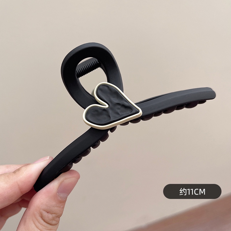 Kẹp Tóc Màu Nhám Hình Trái Tim Đơn Giản Và Cao Cấp Dòng Mori Cổ Tích Đẹp Mắt Cho Nữ