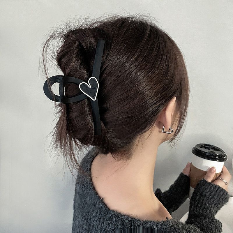 Kẹp Tóc Màu Nhám Hình Trái Tim Đơn Giản Và Cao Cấp Dòng Mori Cổ Tích Đẹp Mắt Cho Nữ