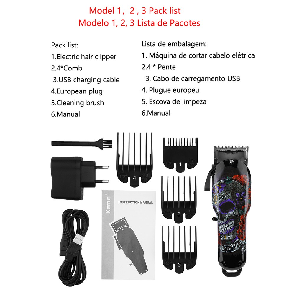 Tông Đơ Cắt Tóc Chuyên Nghiệp KEMEI KM-735