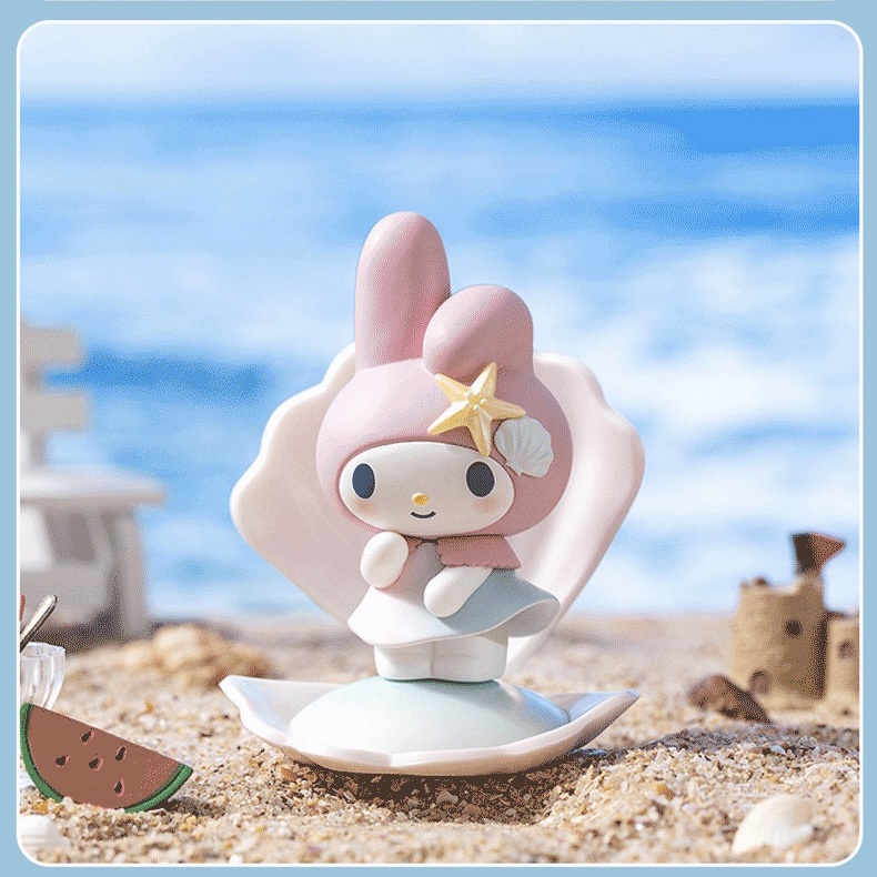 Sanrio Mô Hình Búp Bê Kỳ Nghỉ Biển Xanh Dương Dễ Thương Dùng Làm Quà Tặng Cho Bạn Bè