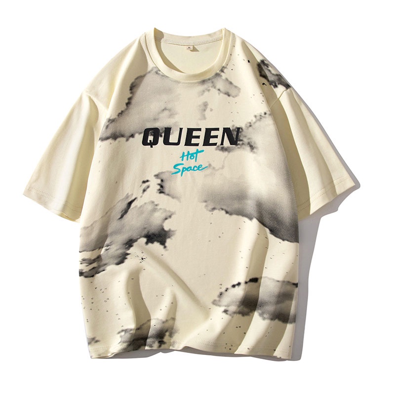 Áo Thun Tay Ngắn Cổ Tròn Dáng Rộng In Họa Tiết Thời Trang Cho Nam