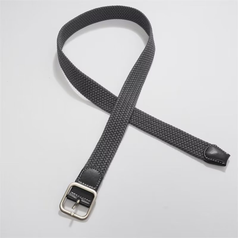Thắt Lưng Bện Dây Không Xốp 3 Màu Hợp Thời Trang Phong Cách Hàn Quốc Cho Nam