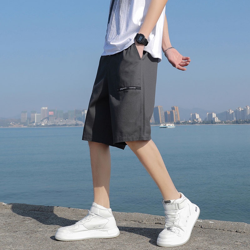 Quần Short Dây Rút Ống Rộng Mỏng Thời Trang Xu Hướng Mới Cho Nam