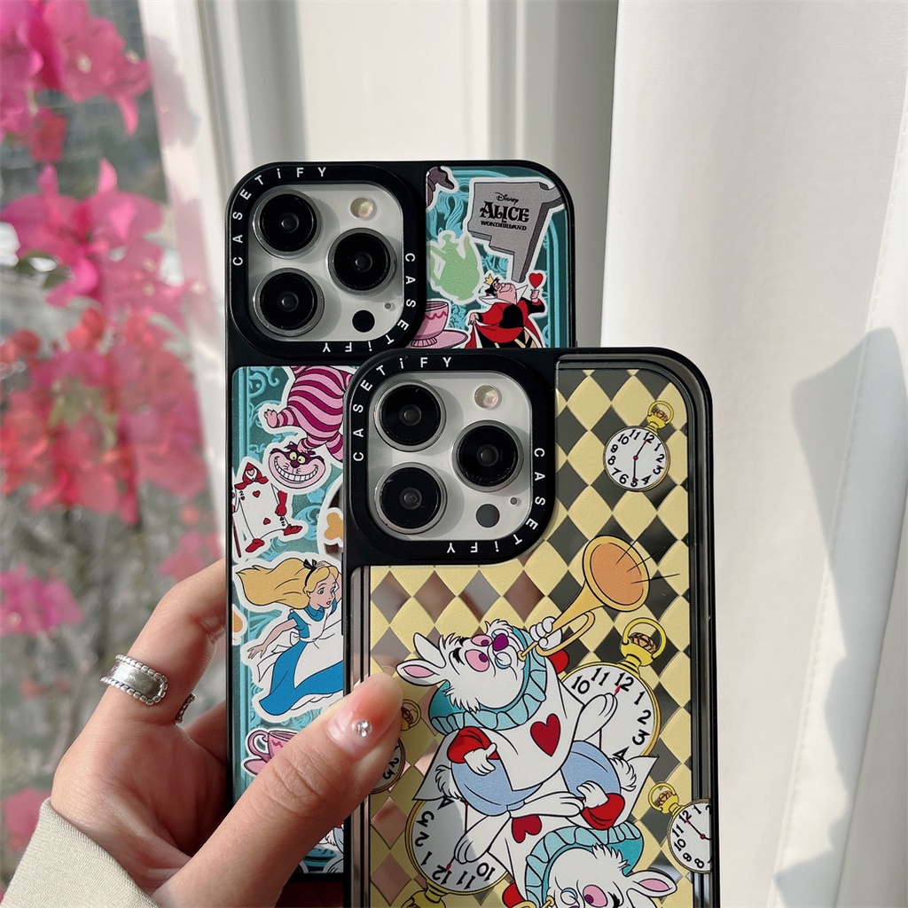 Ốp Điện Thoại Mặt Gương Hình Mèo / Thỏ Cho iphone 15 14 11 12 13 pro max