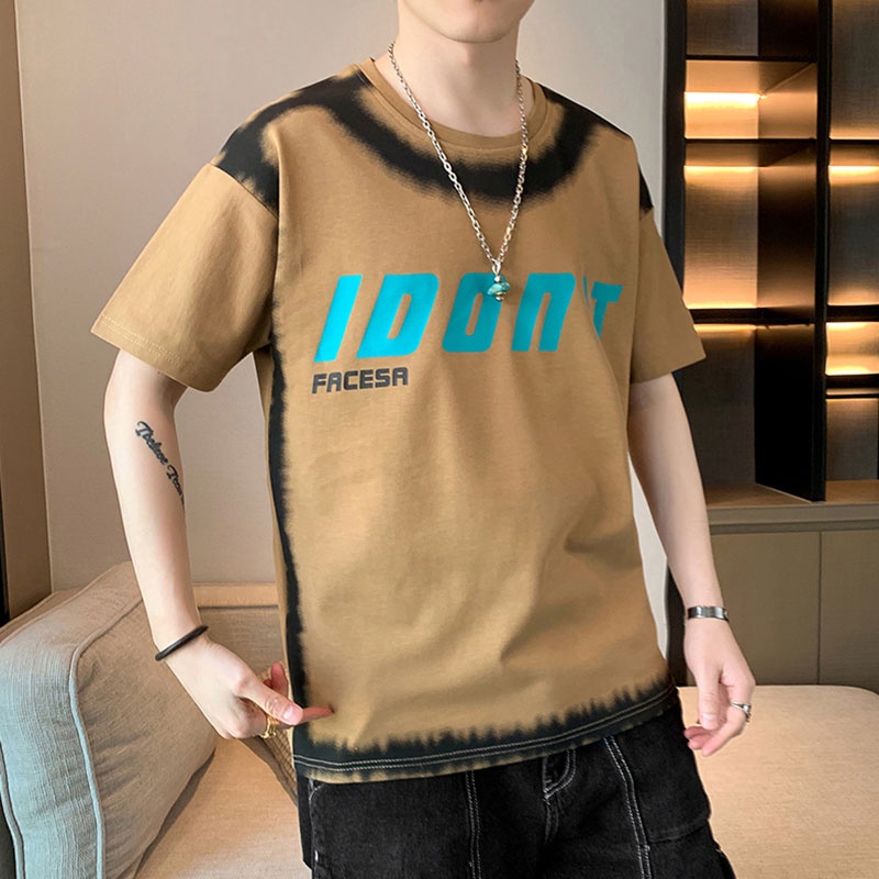 Áo Thun Ngắn Tay Form Rộng In Họa Tiết Thời Trang Dành Cho Nam