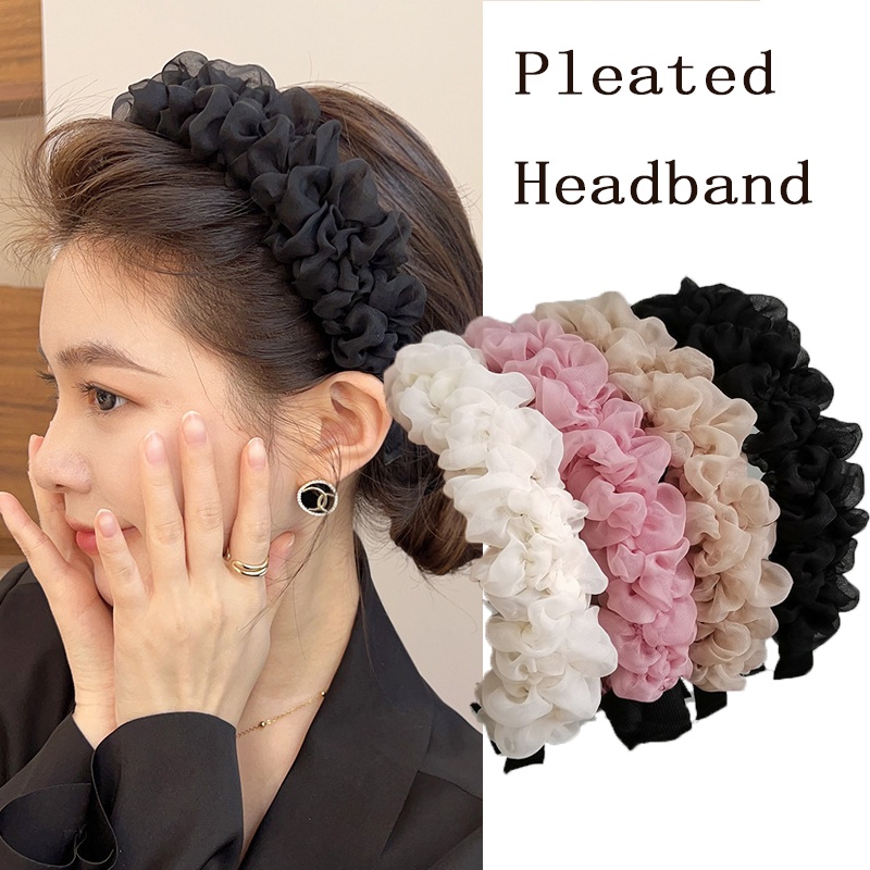 Băng Đô Vải Gạc Thời Trang Hàn Quốc Ngọt Ngào Dễ Phối Đồ Cho Nữ