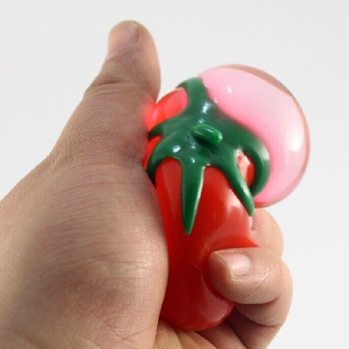 Đồ Chơi Bóng Giảm Căng Thẳng Hình Trái Cà Chua Pinch Vui Nhộn