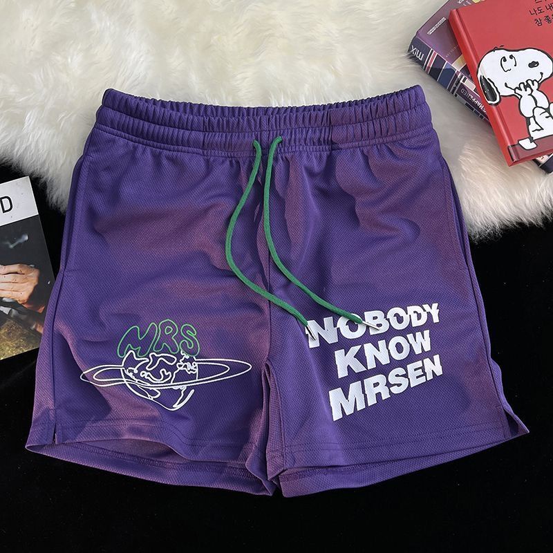 Quần Short Thể Thao Bóng Rổ Dáng Rộng Thoáng Khí Nhanh Khô Phong Cách Hip Hop Đường Phố Cho Nam
