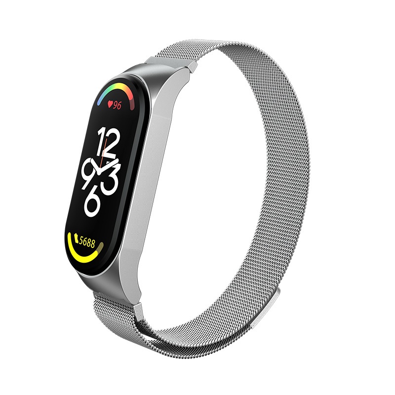 Phù Hợp Dây Đeo Thay Thế Bằng Kim Loại Cho Xiaomi Mi band 3 4 5 6 Mi Band7