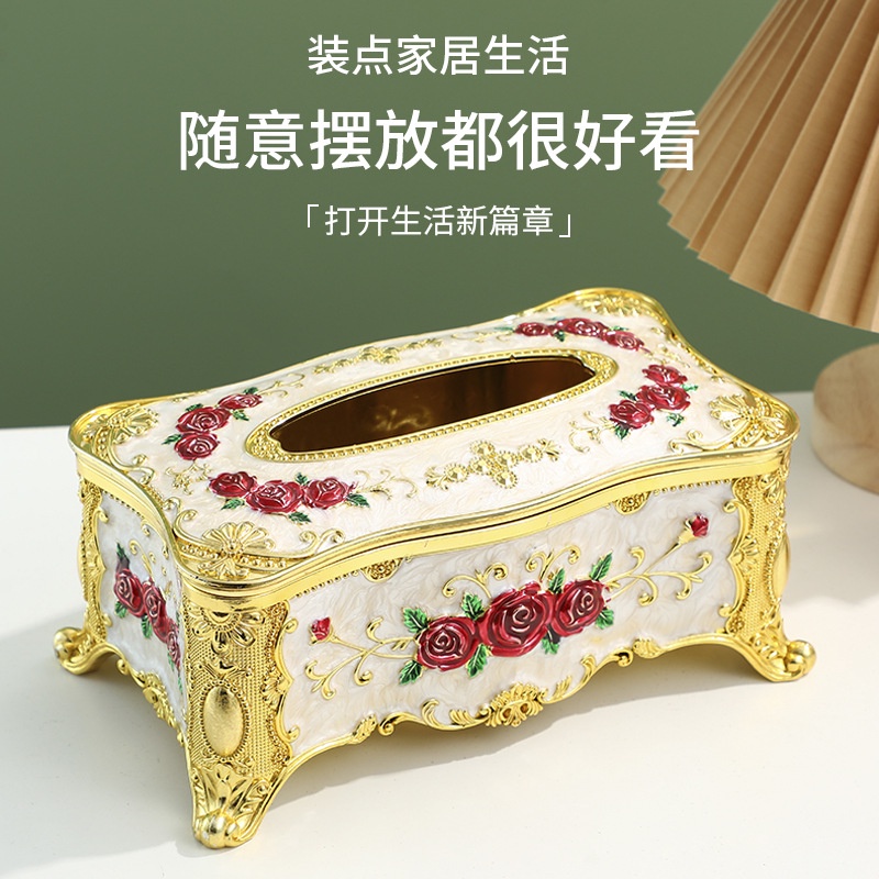Hộp Đựng Khăn Giấy Cỡ Lớn Chống Thấm Nước Phong Cách Châu Âu Sang Trọng