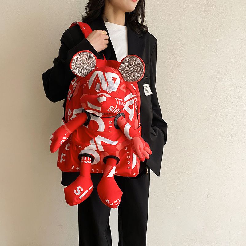 Hàng Mới Về Mới Ba Lô Đi Học / Du Lịch Cỡ Lớn In Hình Chuột Mickey Dễ Thương Cho Nam Và Nữ