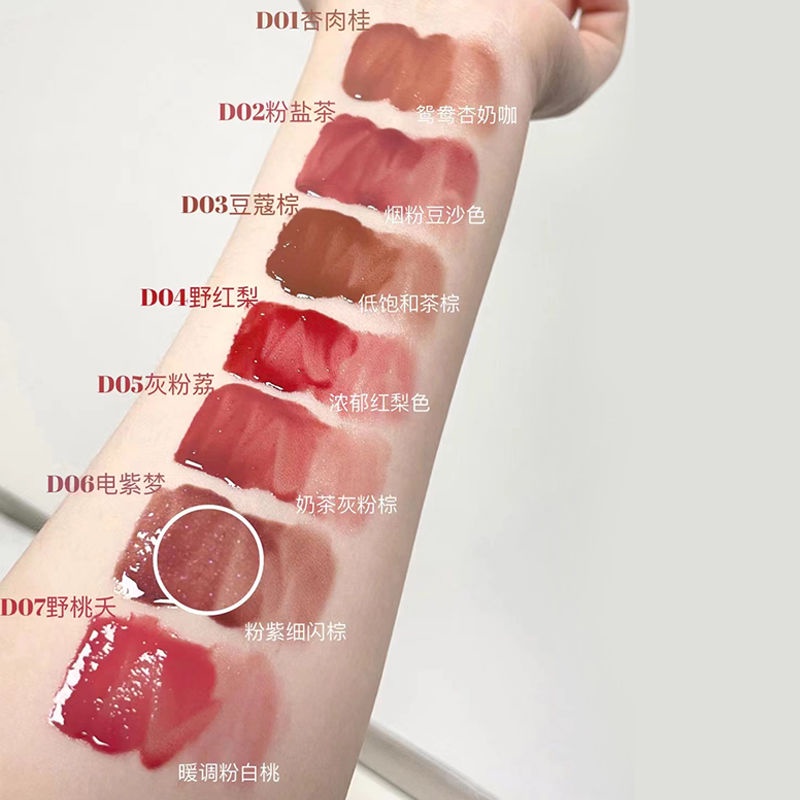 Son Bóng Trong Suốt Và Màu Tím Mơ Mộng ~ Son Môi Nước Không Phai Màu Và Dưỡng Ẩm Môi Cho Nữ