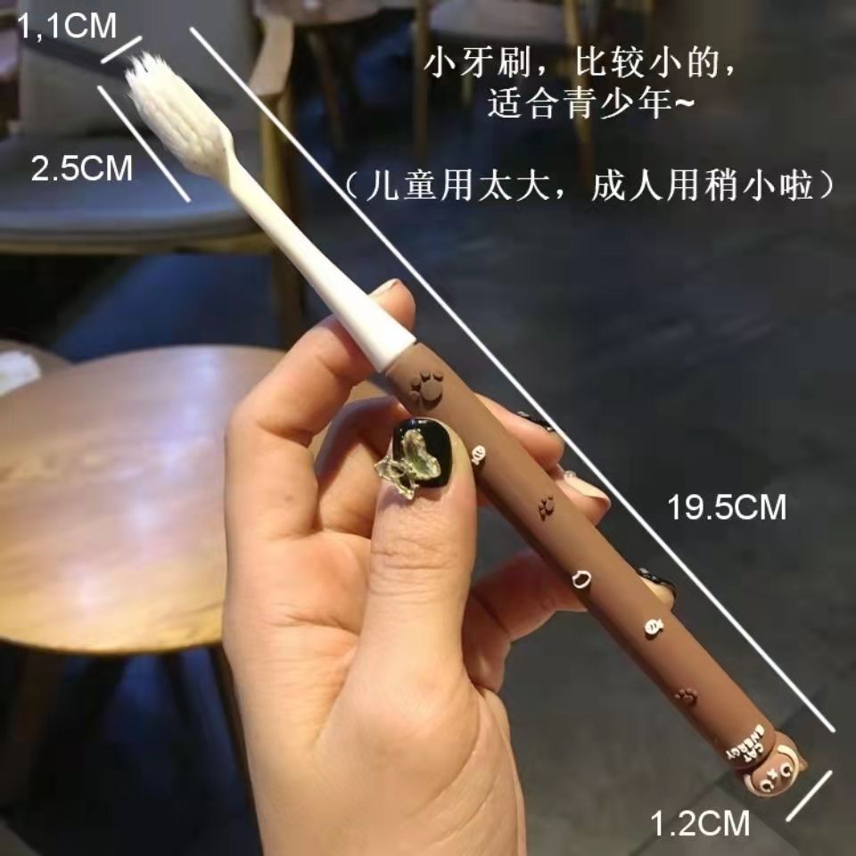 Bàn Chải Đánh Răng Bằng Silicon Giá Trị Cao Hình Mèo kitty Dễ Thương Cho Nữ Sinh