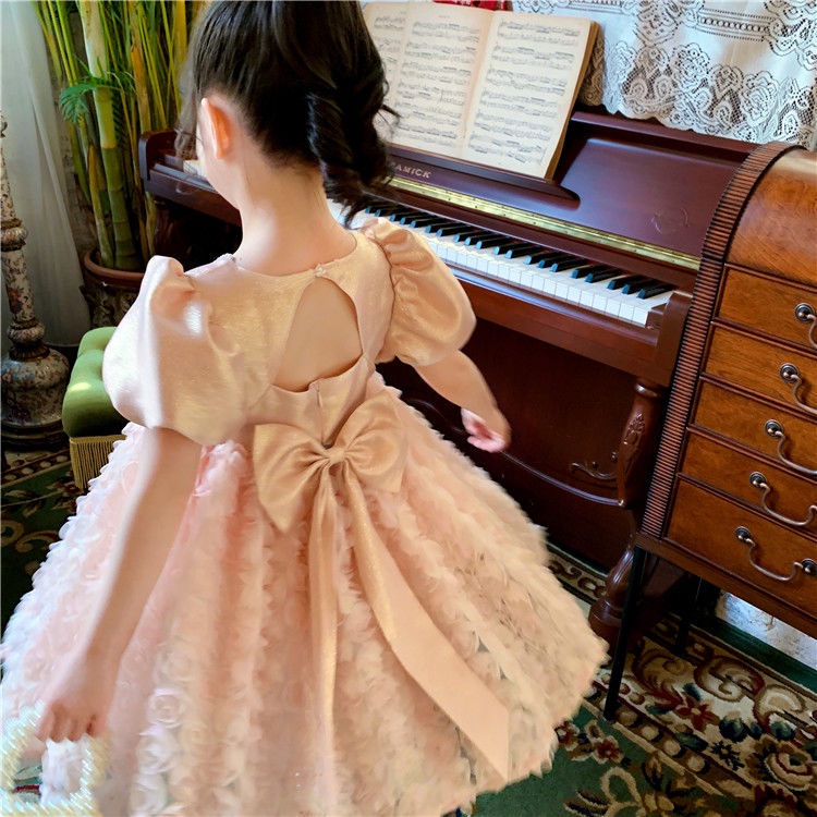 Đầm Công Chúa Mùa Hè 2023 Tay Phồng Siêu Cổ Tích Mẫu 23 Seckill Influencer Thời Trang Mùa Hè Mới Cho Bé Gái