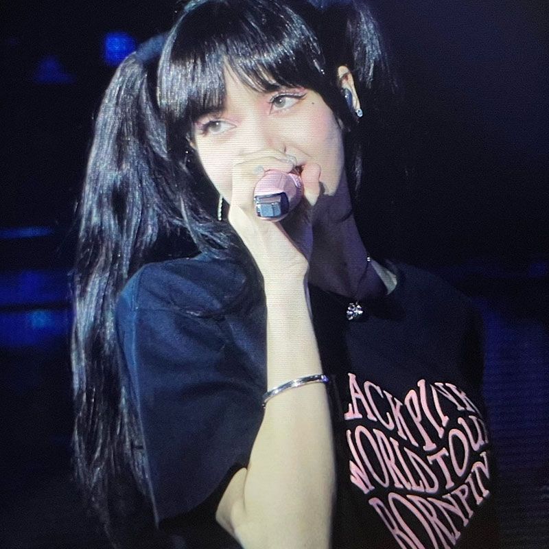 Áo Thun Cotton Tay Ngắn Dáng Rộng In Hình LISA JISOO Ros JENNIE BLACKPINK BORN