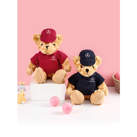 Thú Nhồi Bông Hình Chú Gấu Teddy Trang Phục Trong Xe Hơi Mercedes-benz