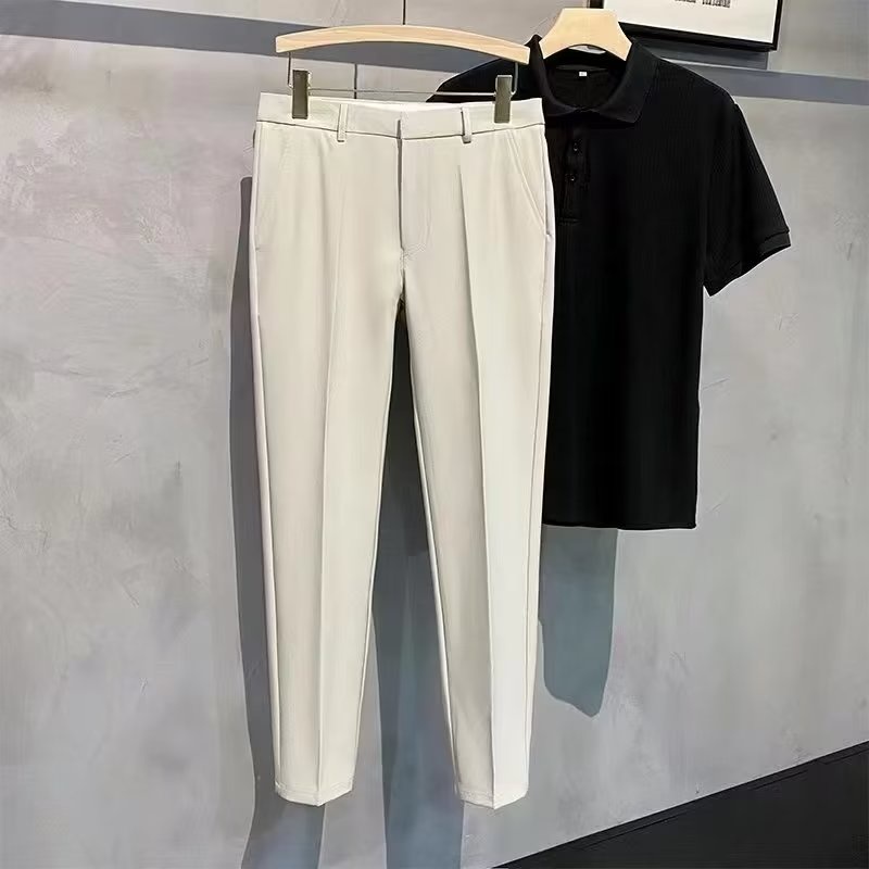 Quần Tây Đen Dài Đến Mắt Cá Chân Cài Nút size 27-38 Phong Cách Doanh Nhân Thời Trang Cao Cấp Cho Nam