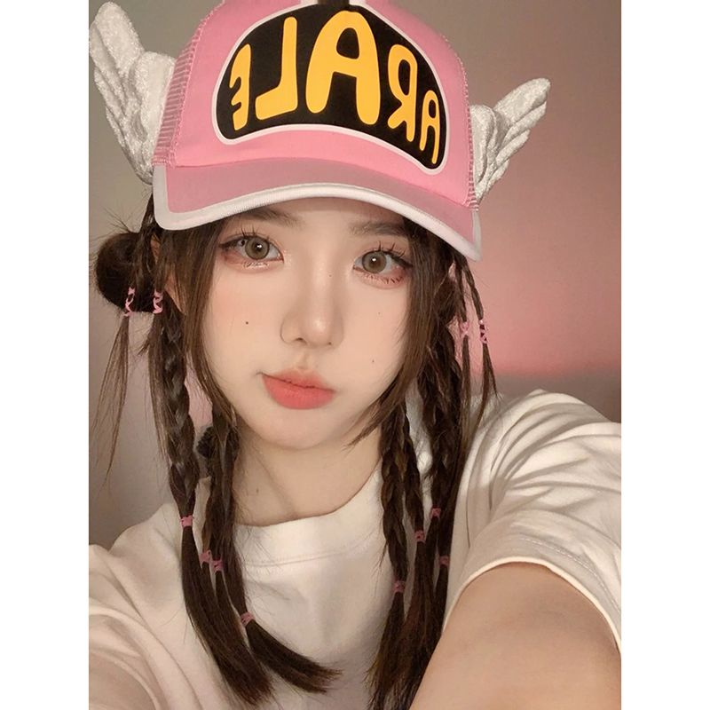 Mũ Lưỡi Trai Vành Cong Hình Đôi Cánh Thiên Thần Dễ Thương Phong Cách Đường Phố Cao Cấp Dành Cho Người Lớn