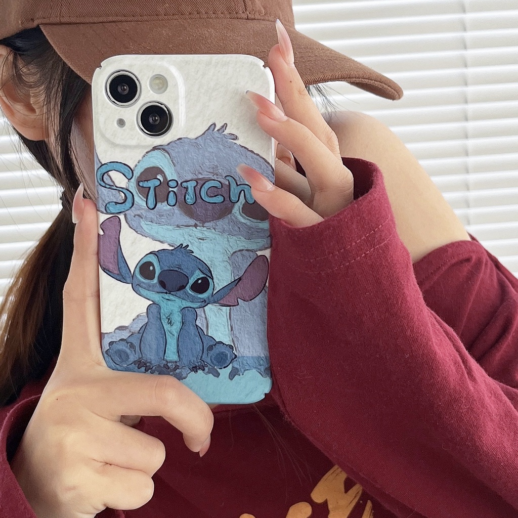 Ốp Điện Thoại Hình Stitch Hoạt Hình Chống Rơi Cho iPhone X / XS Xmax 11pro max 12 pro max 13 pro max 14 pro max