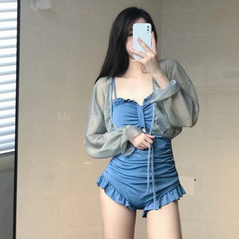 Đồ bơi liền thân màu trơn thời trang quyến rũ cho nữ XLYZB142