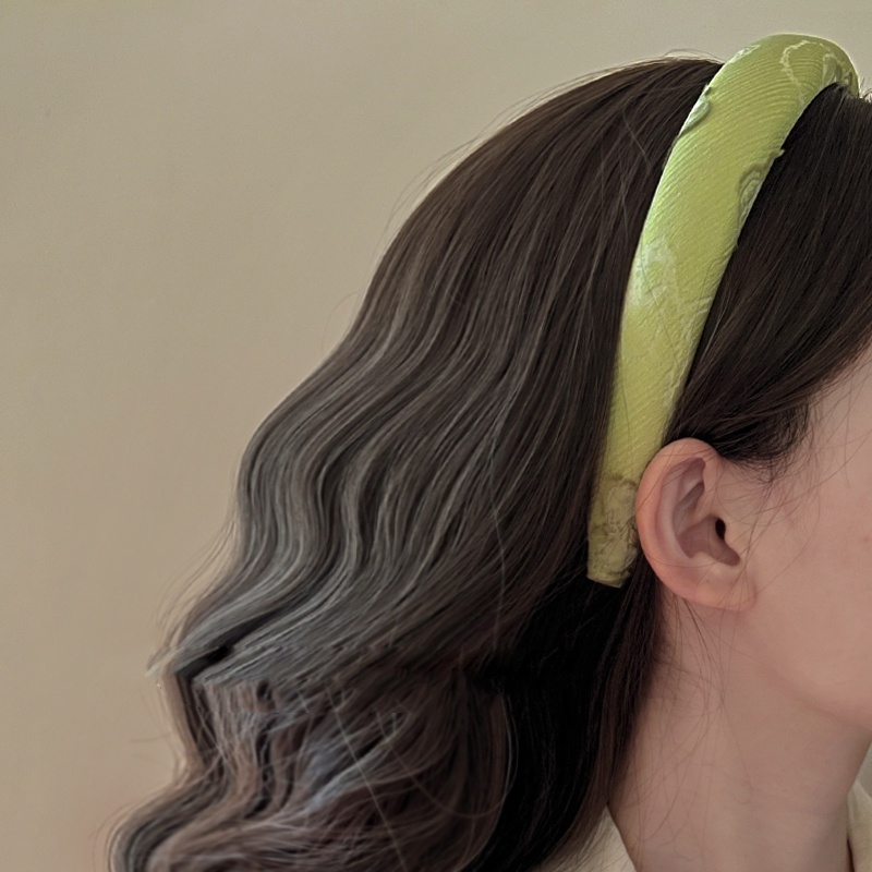 Hoa Lãng Mạn ~ Băng Đô Vải jacquard Nhẹ Và Thiết Kế Đầu Lâu Cổ Tích Mới