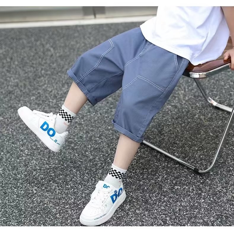 Quần Lửng Thể Thao Có Túi Thời Trang Mùa Hè 2023 Dành Cho Bé Trai