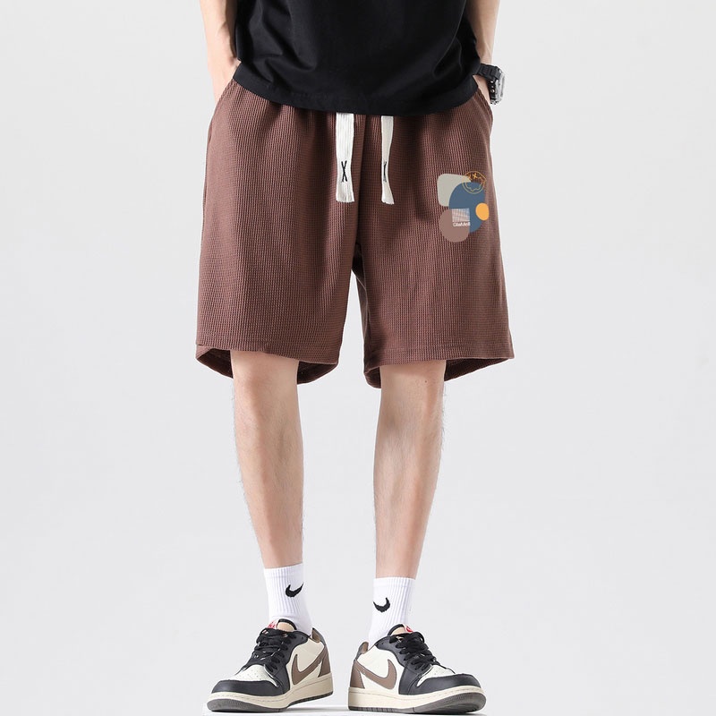 Quần Short Dây Rút In Họa Tiết Thời Trang Mùa Hè Cho Nam