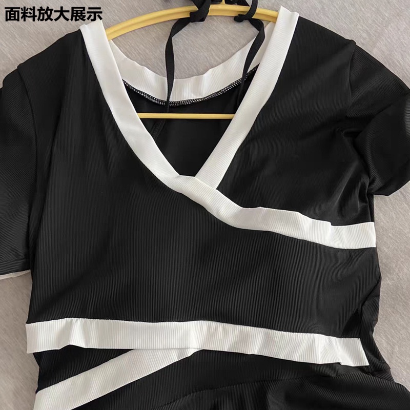 Đồ Bơi Một Mảnh Ôm Bụng Màu Đen Che Bụng Phong Cách Mới Cho Nữ Size St