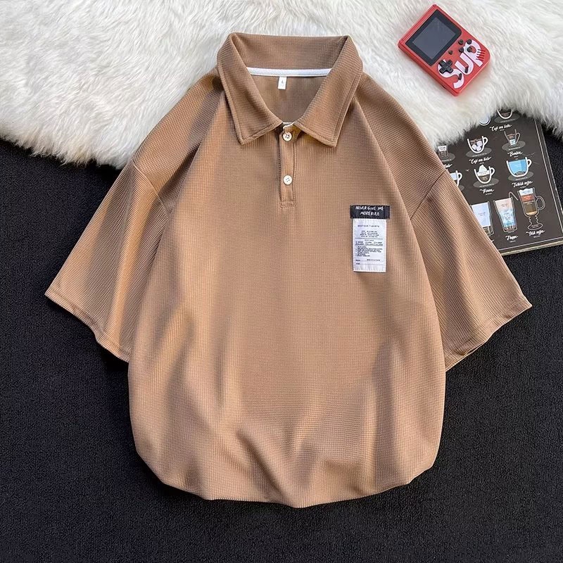 Áo polo Tay Ngắn Dáng Rộng Thời Trang Mùa Hè Cho Nam
