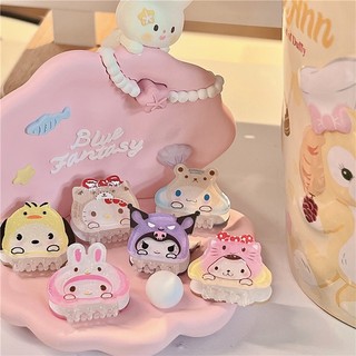 Sanrio Kẹp Tóc Mini Lấp Lánh Hình Melody Kuromi LittleTwinStars Cinnamoroll PompomPurin BADBADTZ-Mar Keroppi