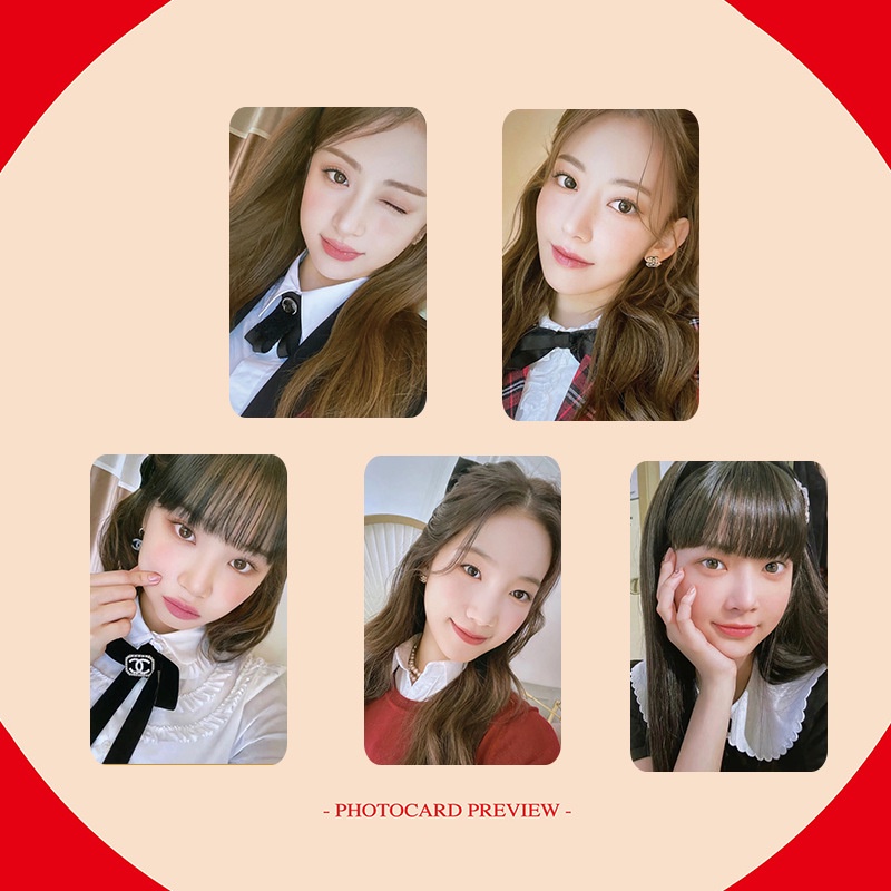 Set 5 Tấm Ảnh Lomo Card Card Phim SAKURA CHAEWON YUNJIN KAZUHA