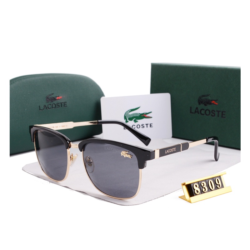 LACOSTE Kính Mát Gọng oval Chống Tia uv400 Thời Trang 2023 Cho Nam
