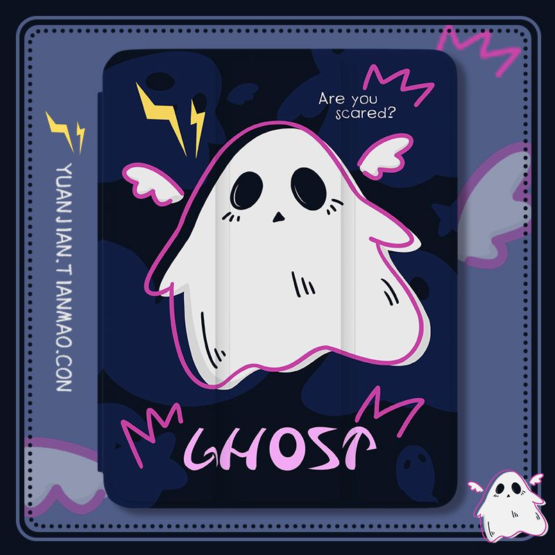 Ốp Máy Tính Bảng Mềm Hình Ma Có Khe Đựng Bút Cho iPad Gen10 Air4 / Air5 Gen7 / 8 / 9 Pro11 "Pro12.9" 2022 mini6