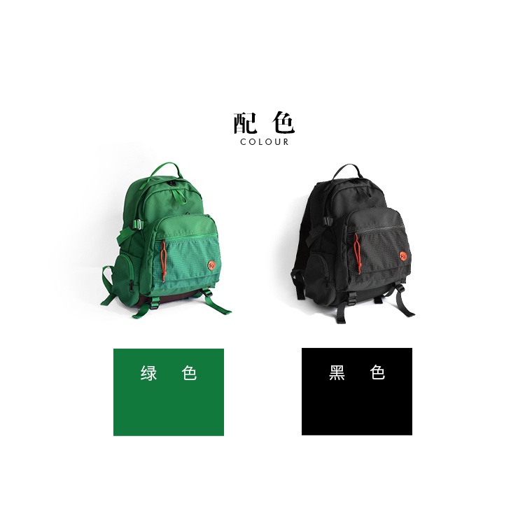 Kabohut Hợp Thời Trang Xanh Du Lịch Ba Lô Nữ 14 Inch / 15 Inch Túi Laptop Cắm Trại Đi Bộ Đường Dài Nhẹ Túi Du Lịch Unisex