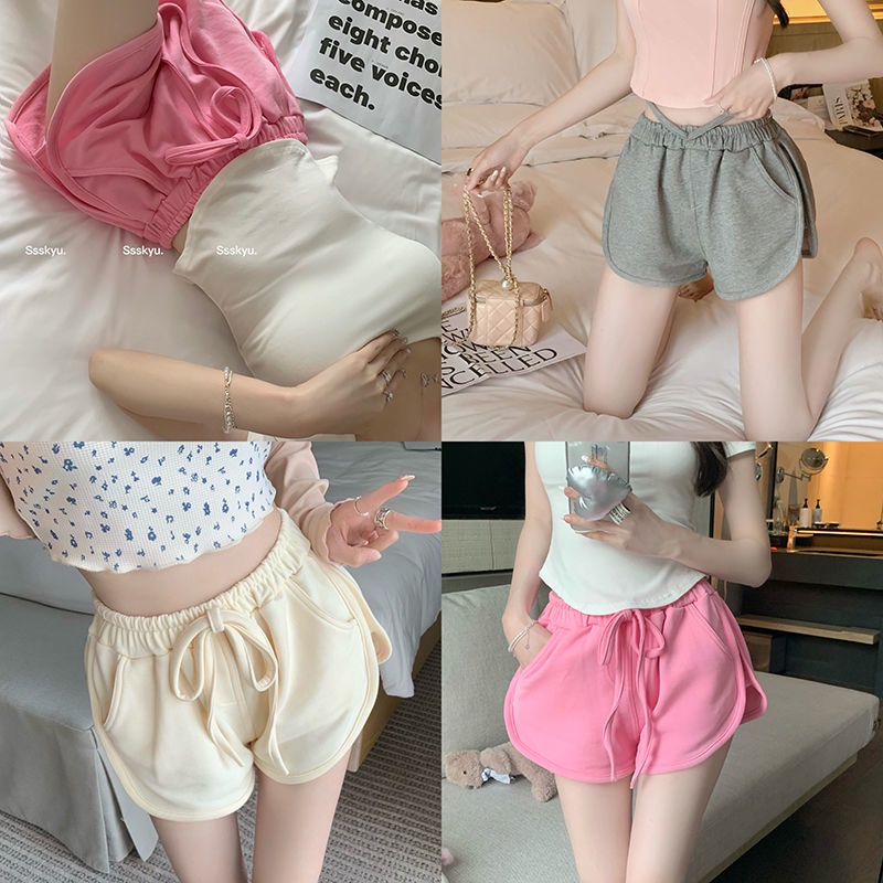 Quần short COZOKC thể thao lưng thun co giãn tốt thiết kế năng động cho nữ