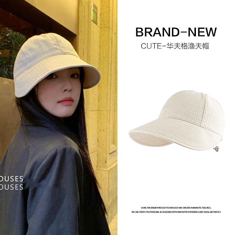 Mũ Tai Bèo Chống Nắng Màu Trơn Che Phủ Khuôn Mặt Dễ Phối Đồ Thời Trang Xuân Thu Cho Nữ