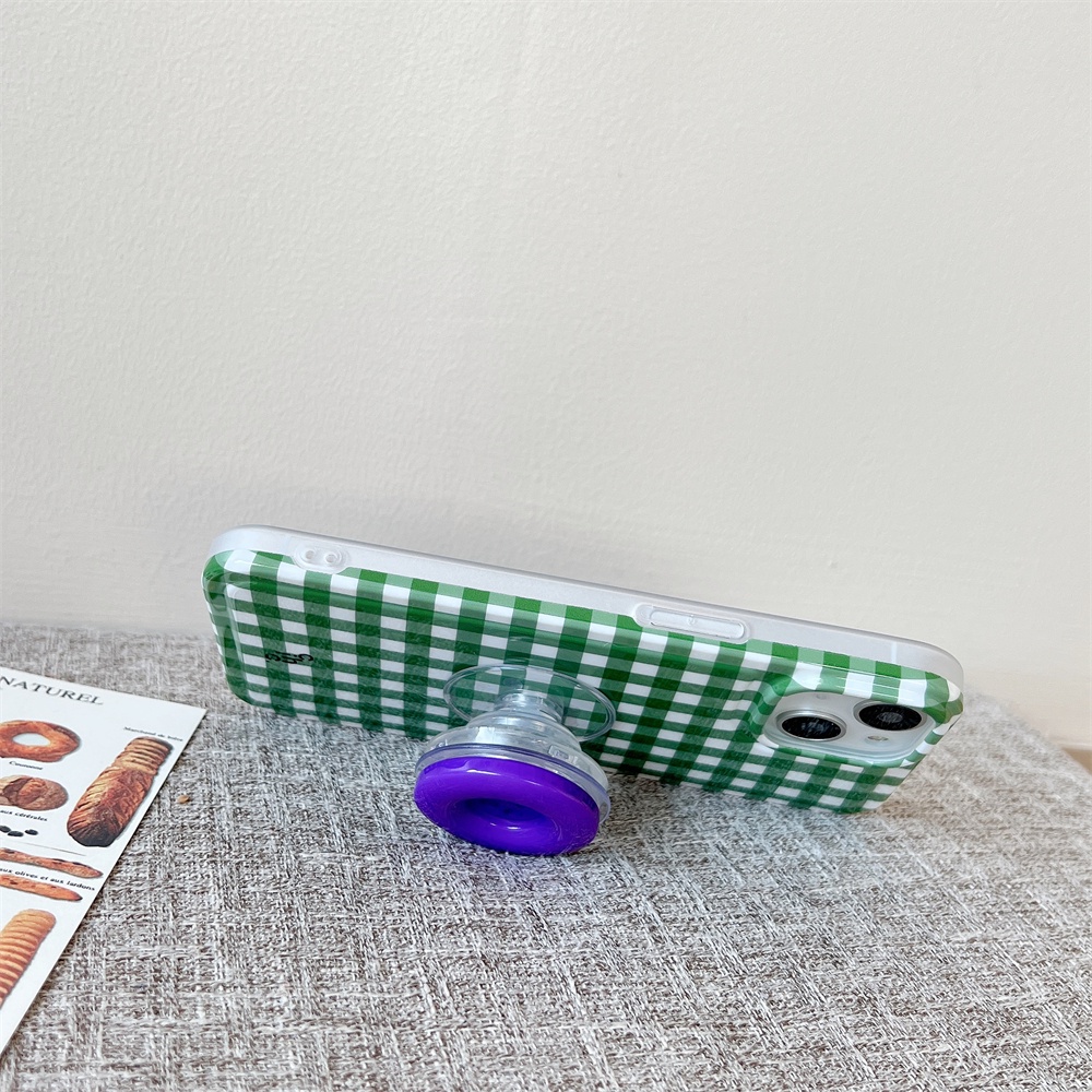 Ốp Điện Thoại Silicon TPU Mềm Trong Suốt Họa Tiết Kẻ Sọc Chống Sốc Chống Rơi Cho iPhone 14 Pro Max 13 12 11