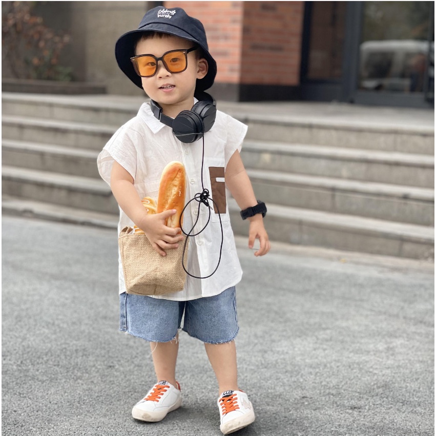 Quần Short Denim Thời Trang Hàn Quốc 2023 Dành Cho Bé