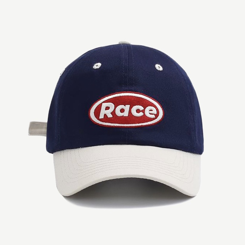 Mũ lưỡi trai MG STUDIO thêu họa tiết chữ "Race" có 8 màu tùy chọn